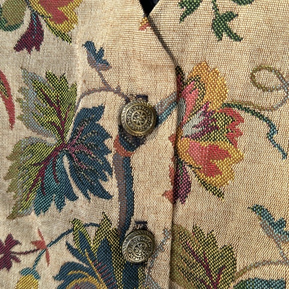 Vintage Tapestry Style Vest - Picture 2 of 6